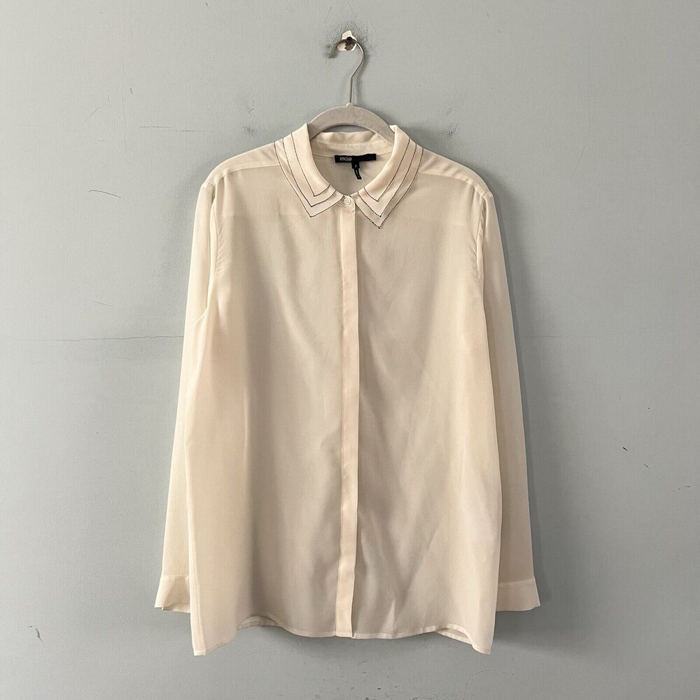 Maje Silk Cream Blouse